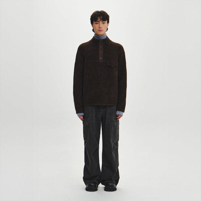 Roche Knit Anorakの着用(正面)
