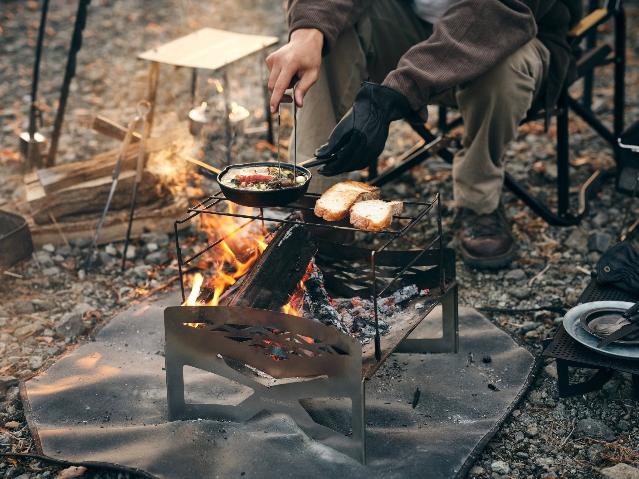 料理のしやすい焚き火台 - TOKYO CRAFTSのキャンプ用品通販【公式】