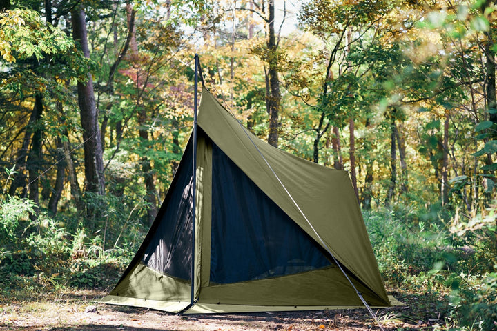 Diamond Fort TC Solo Tent (Gunmaku Pup Tent) Khaki - Tokyo Craft [Official]  – TOKYO CRAFTS