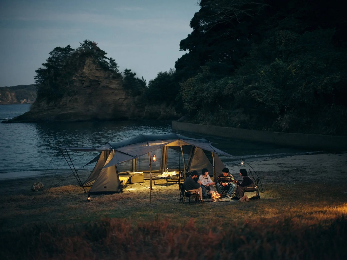 季節、天候、場所、あらゆる変化に柔軟に対応できるオールラウンドシェルター。