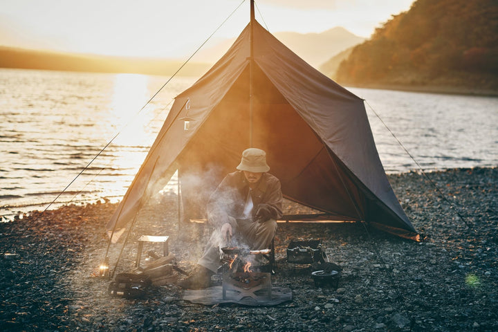 焚き火シート 黒 (チクチクしないスパッタシート) - 東京クラフト