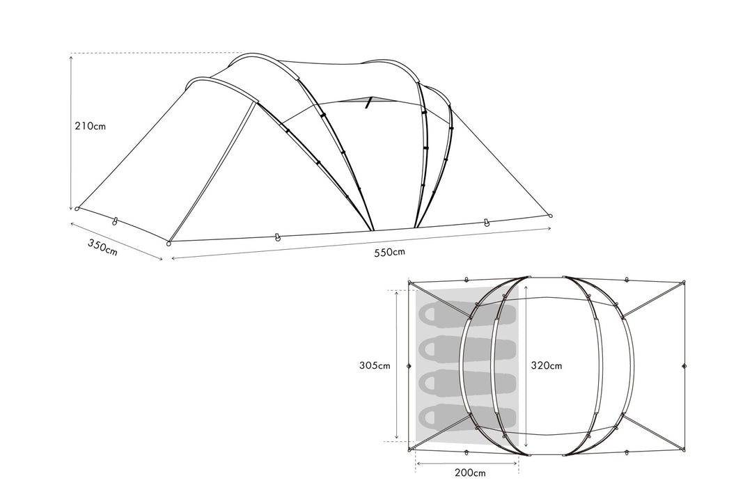 セット割】エフィカコンプリートセット（エフィカ + インナーテント +