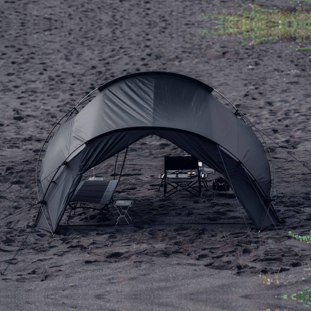 【セット割】テンビ シェルター／ブラック コンプリートセット (ルーフシート+インナーテント+グランドシート) - TOKYO CRAFTS