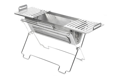 【セット割】コードユニット 焚き火テーブルセット（コードユニット + メバ BBQコンロ + トップボード + 薪ホルダー + グラフアーム + ショルダーケース） - TOKYO CRAFTS