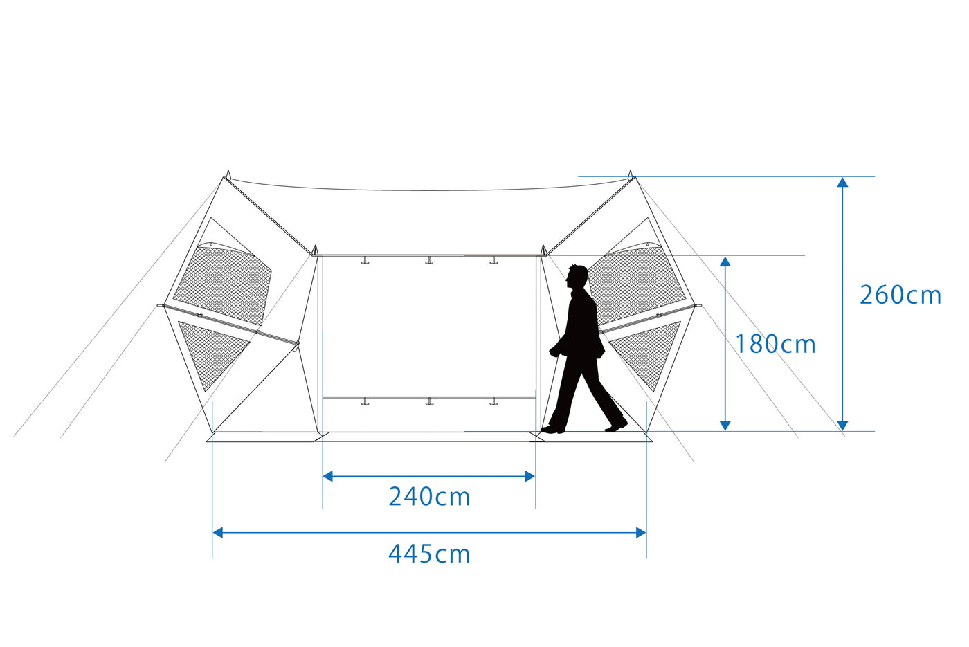 Wing Fort (Inner tent for 4 people included)