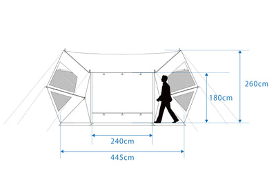 Wing Fort (Inner tent for 4 people included)