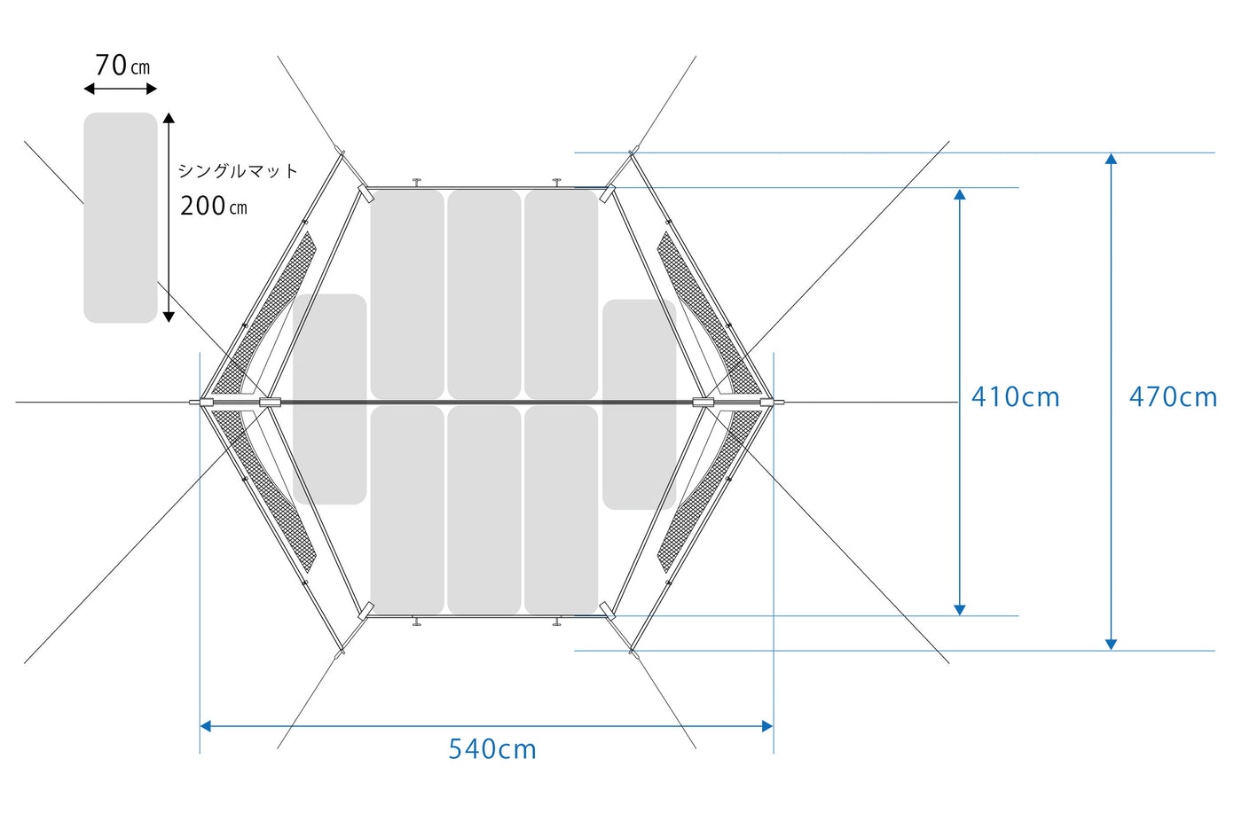 Wing Fort (Inner tent for 4 people included)