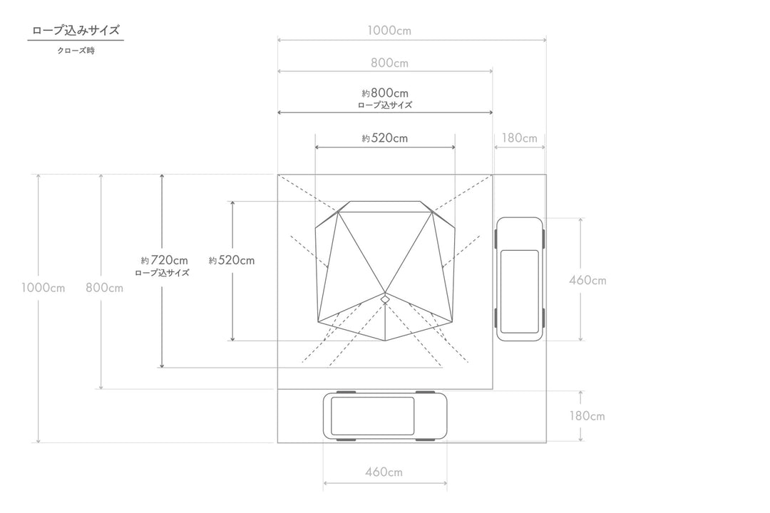 オブセル(ワンポール大型ファミリーテント)- 東京クラフト【公式