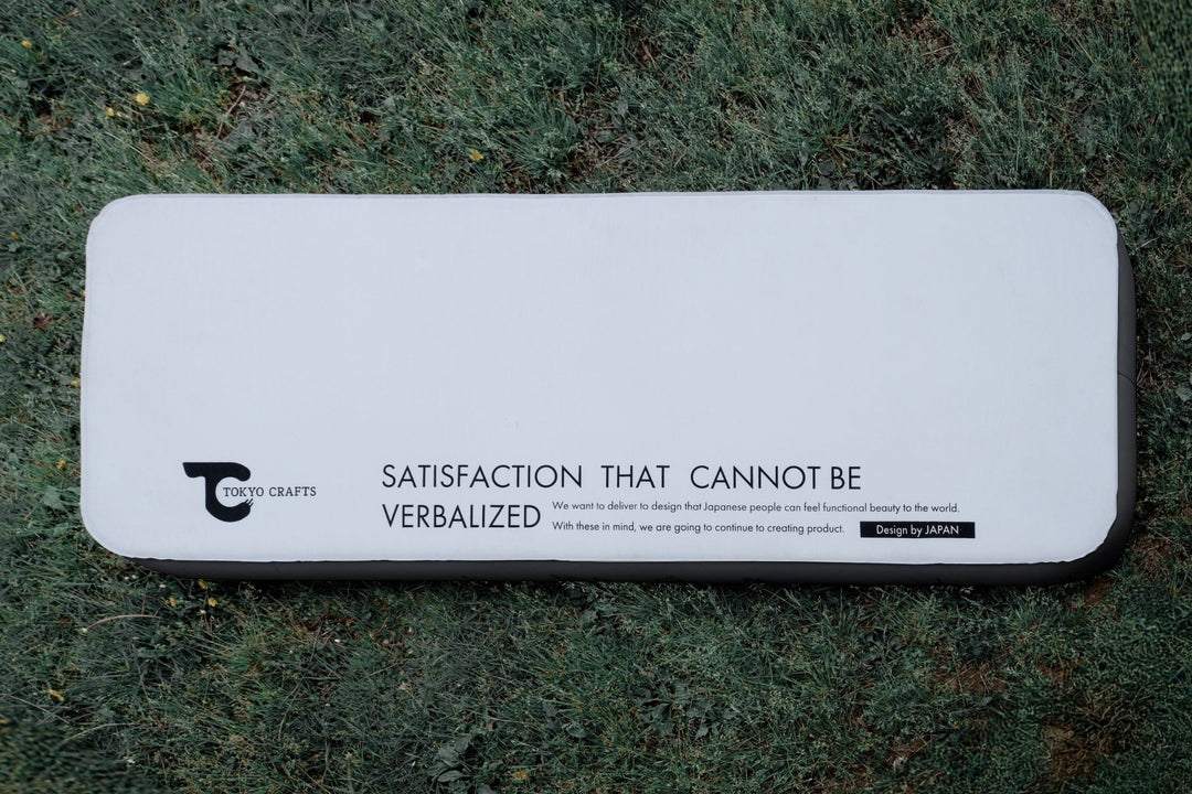 キャンプエアマット10cm(シングル)GRインフレータブルマットR値10.8