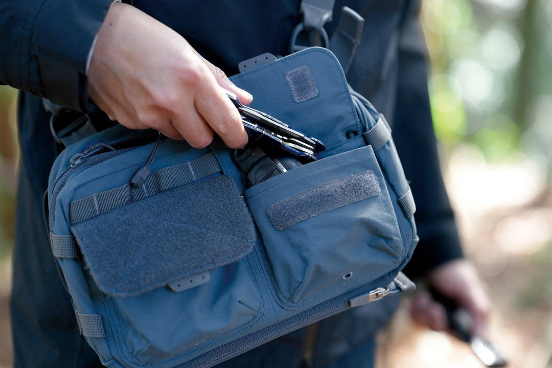 別注TCスタンダードチェストバッグ ブルーグレー- 東京クラフト【公式