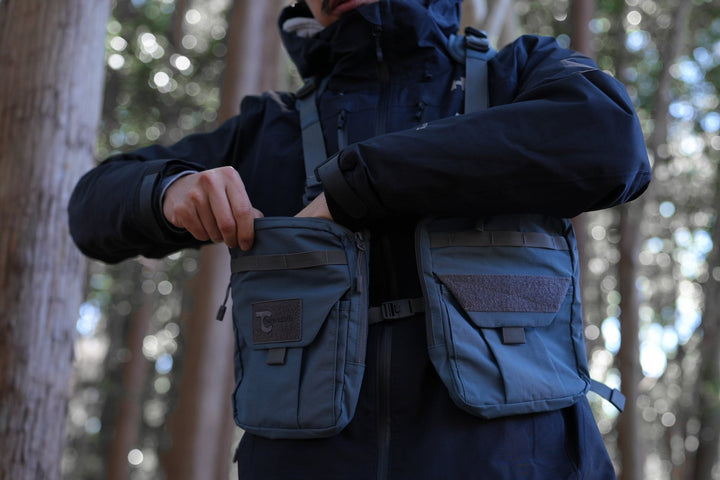 キャンプ用ベスト】別注TCスタンダードキャンプベスト ブルーグレー