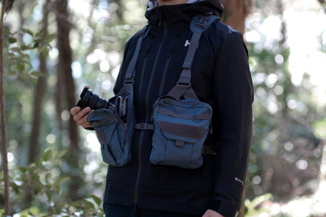 キャンプ用ベスト】別注TCスタンダードキャンプベスト ブルーグレー