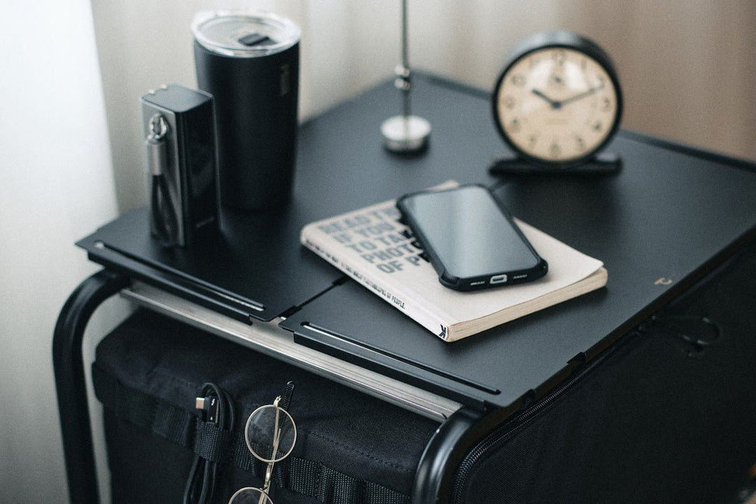 東京クラフト、COORDUNIT+追加天板セット COORDUNIT Black: Stylish and Versatile Side Table Shelf by TOKYO
