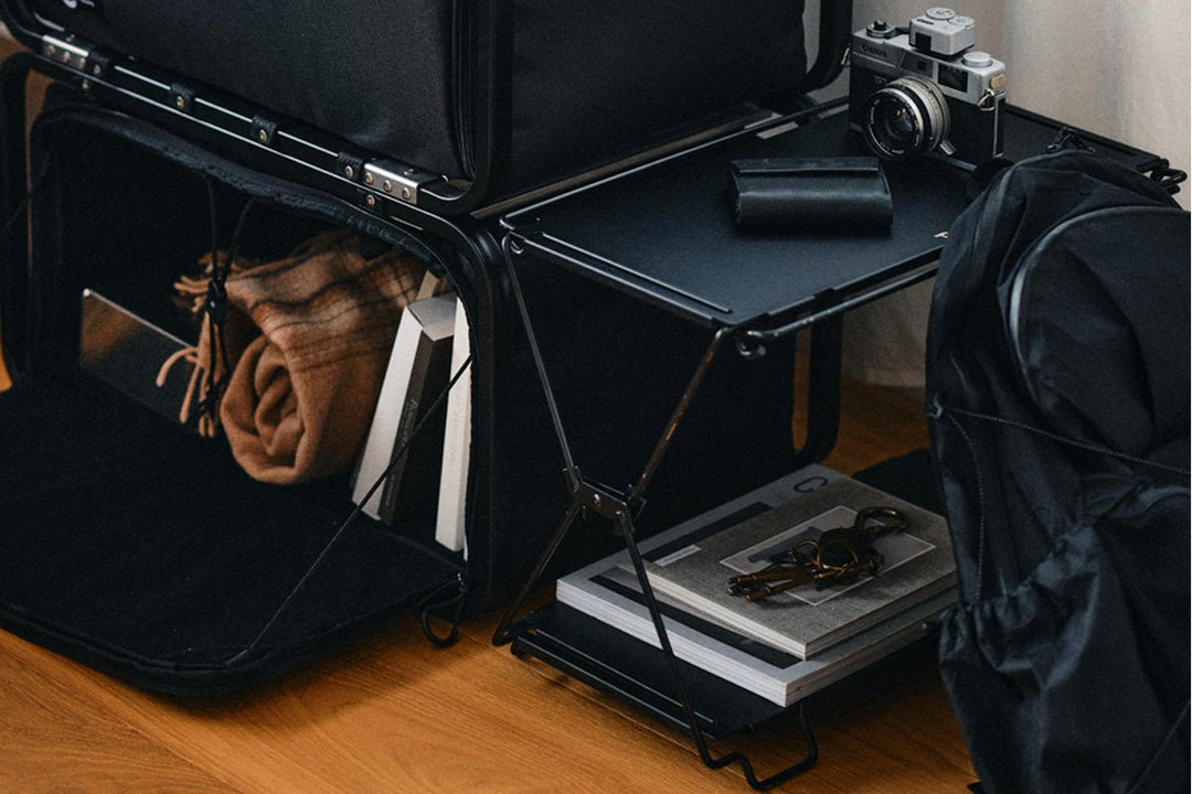 COORDUNIT Black: Stylish and Versatile Side Table Shelf by TOKYO