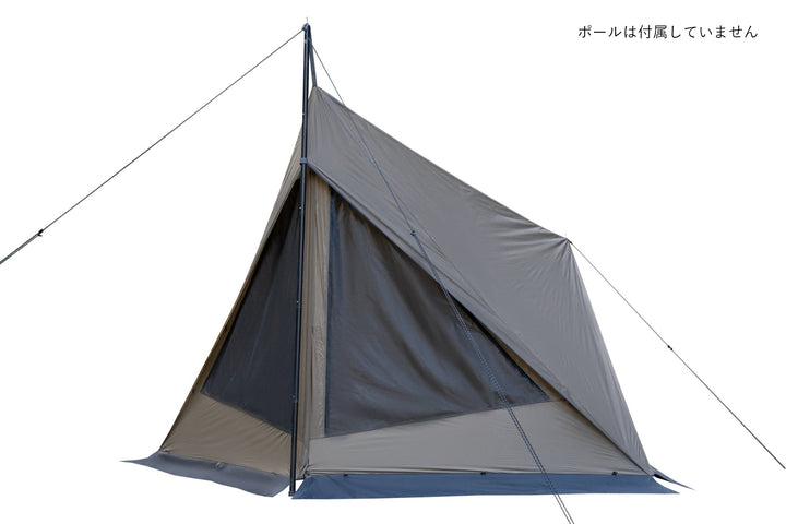 東京クラフト ダイヤフォートTC ソロテント グレー インナーテント付 ダイヤフォートTCソロテント(軍幕パップテント) - 東京クラフト