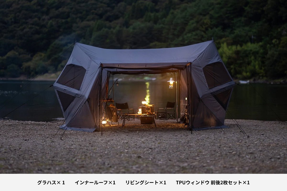GRAHAS Large Shelter Tent (Living Sheet + TPU Window) — TOKYO