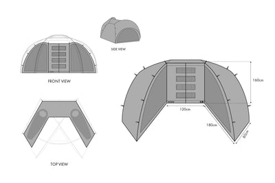 【セット割】ハビソル コンプリートセット（ハビソル + インナーテント + リビングシート + TPUウィンドウ フロント+サイドセット） - TOKYO CRAFTS