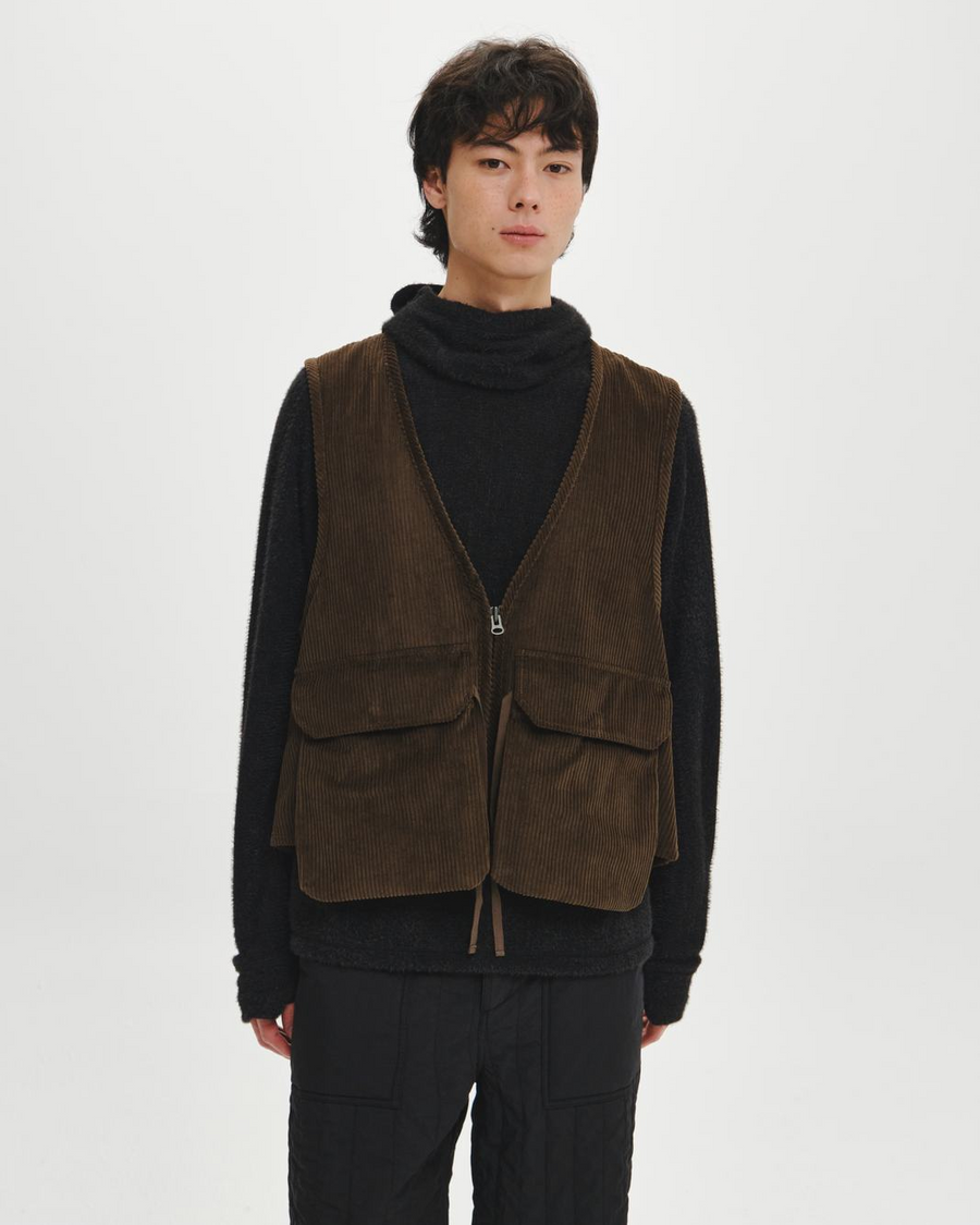 Corduroy Fleece Vestのディテール
